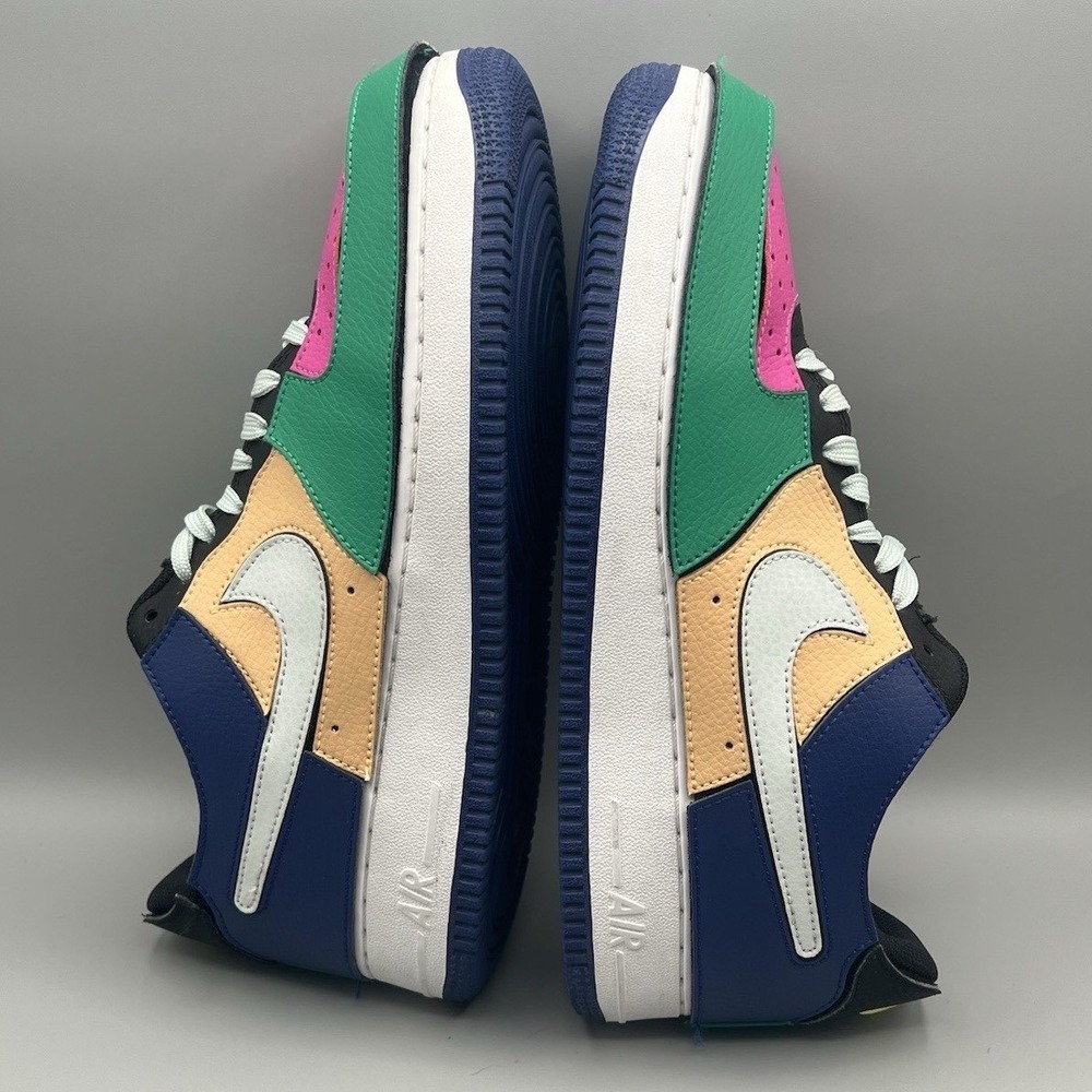 2021 Nike Air Force 1 Multicolor Retro Shoes - Men's Size 8.5 USED - Picture 6 of 9